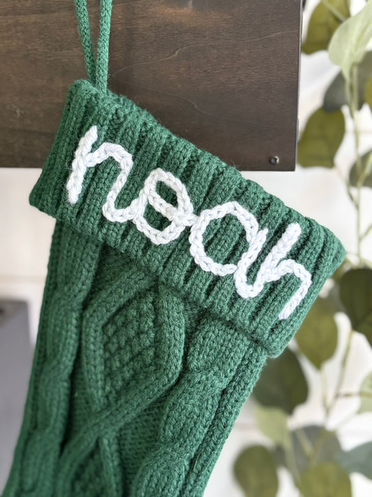 Vintage Knit Stocking