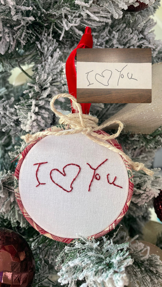 Hand Embroidered Ornament