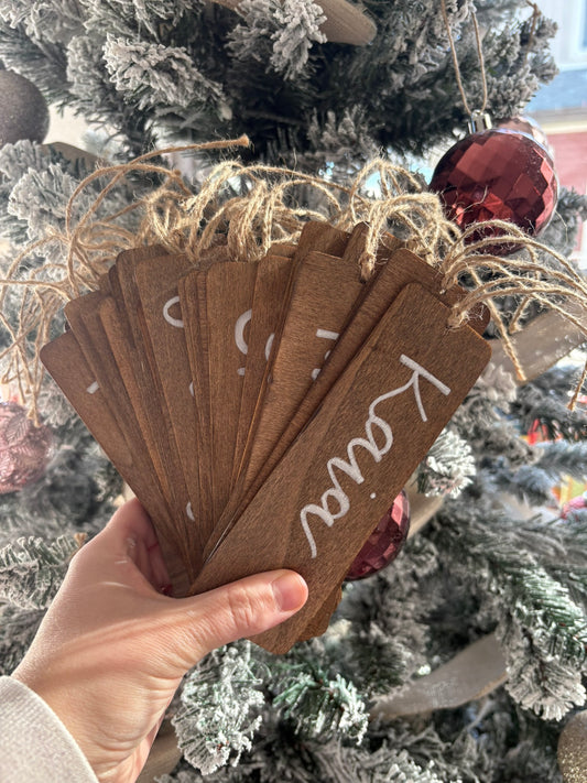 Handlettered Wooden Bookmark