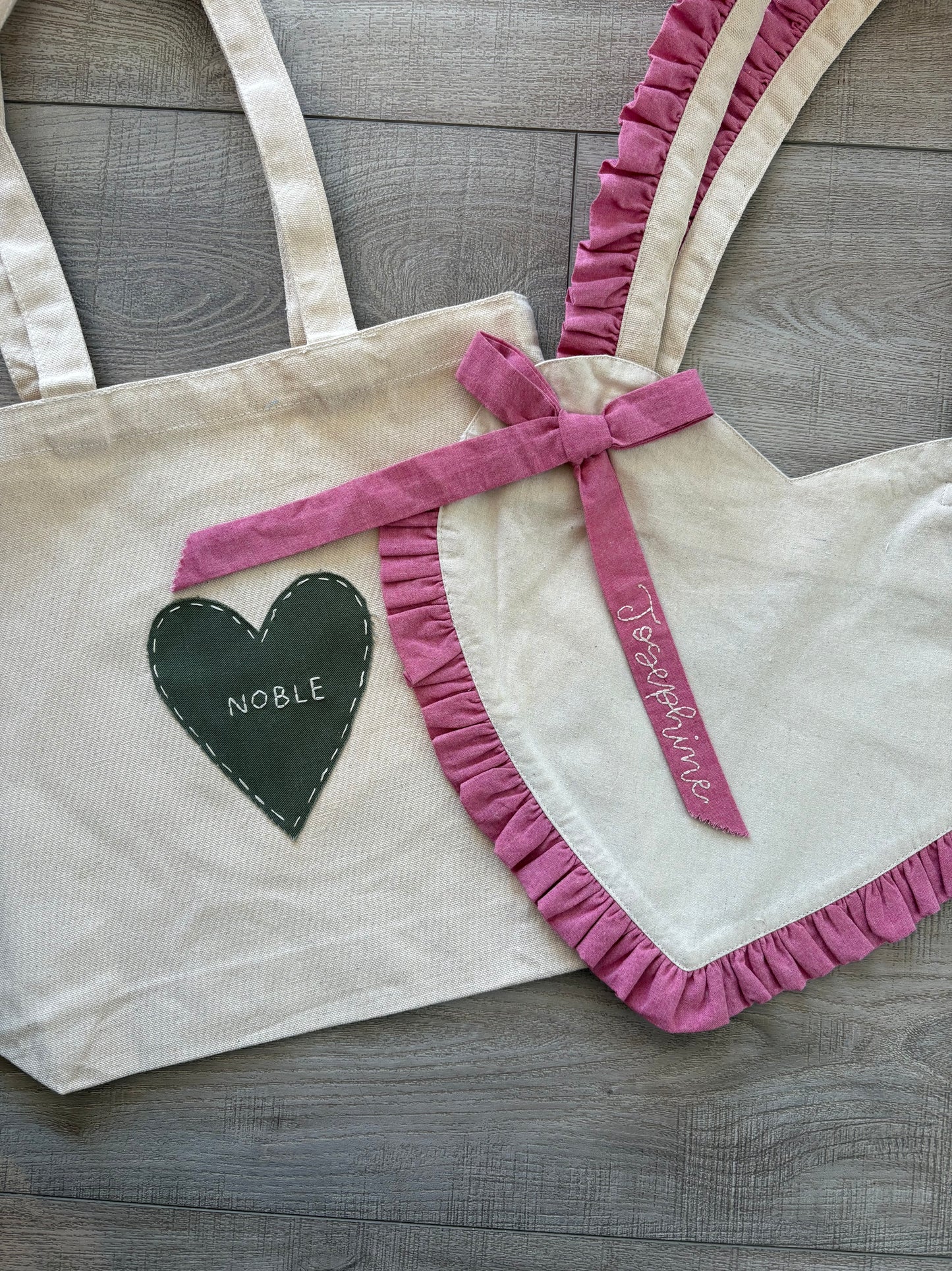 Love Tote - hand embroidered