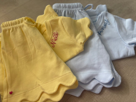 Toddler Scalloped Summer Set
