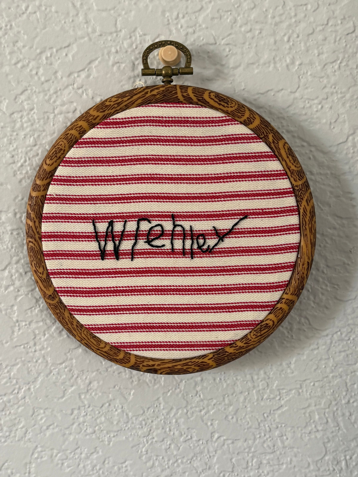 Handwritten Hand Embroidered Christmas Ornament