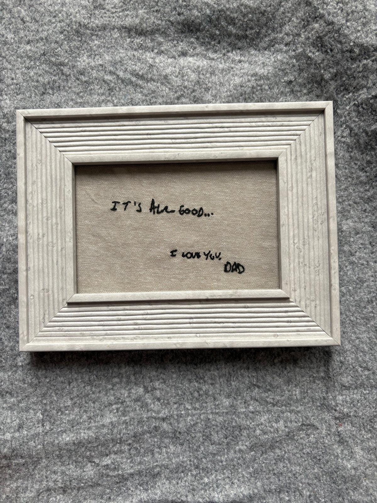 Hand Embroidered Keepsake Note