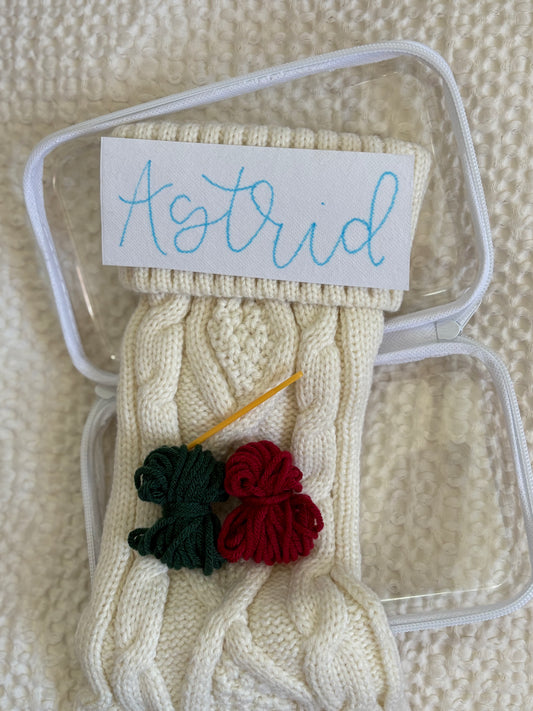 Vintage Knit Stocking - DIY Kit