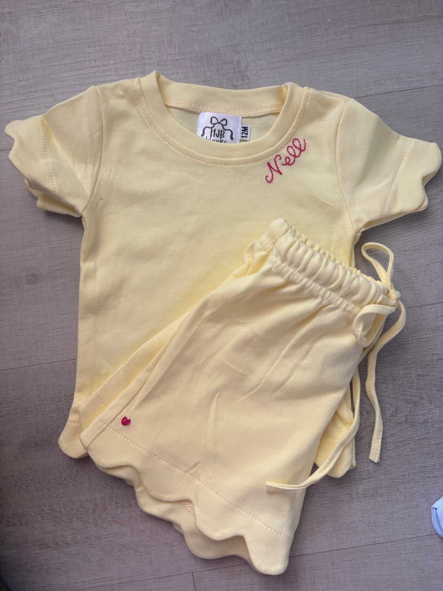 Toddler Scalloped Summer Set