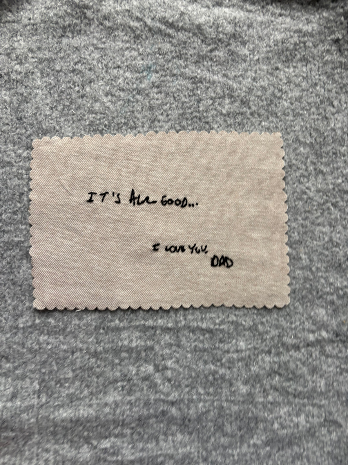 Hand Embroidered Keepsake Note