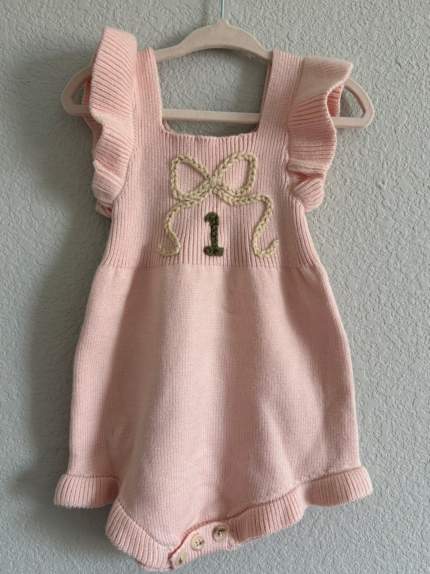 First Birthday Knit Onesie