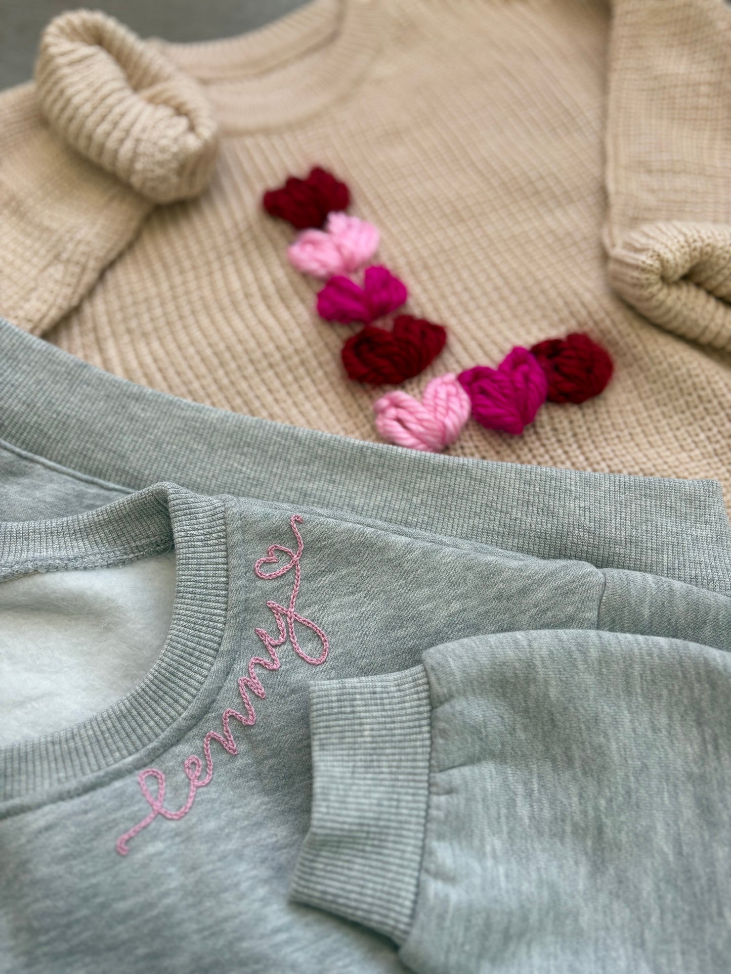 Valentine Name Sweatshirt