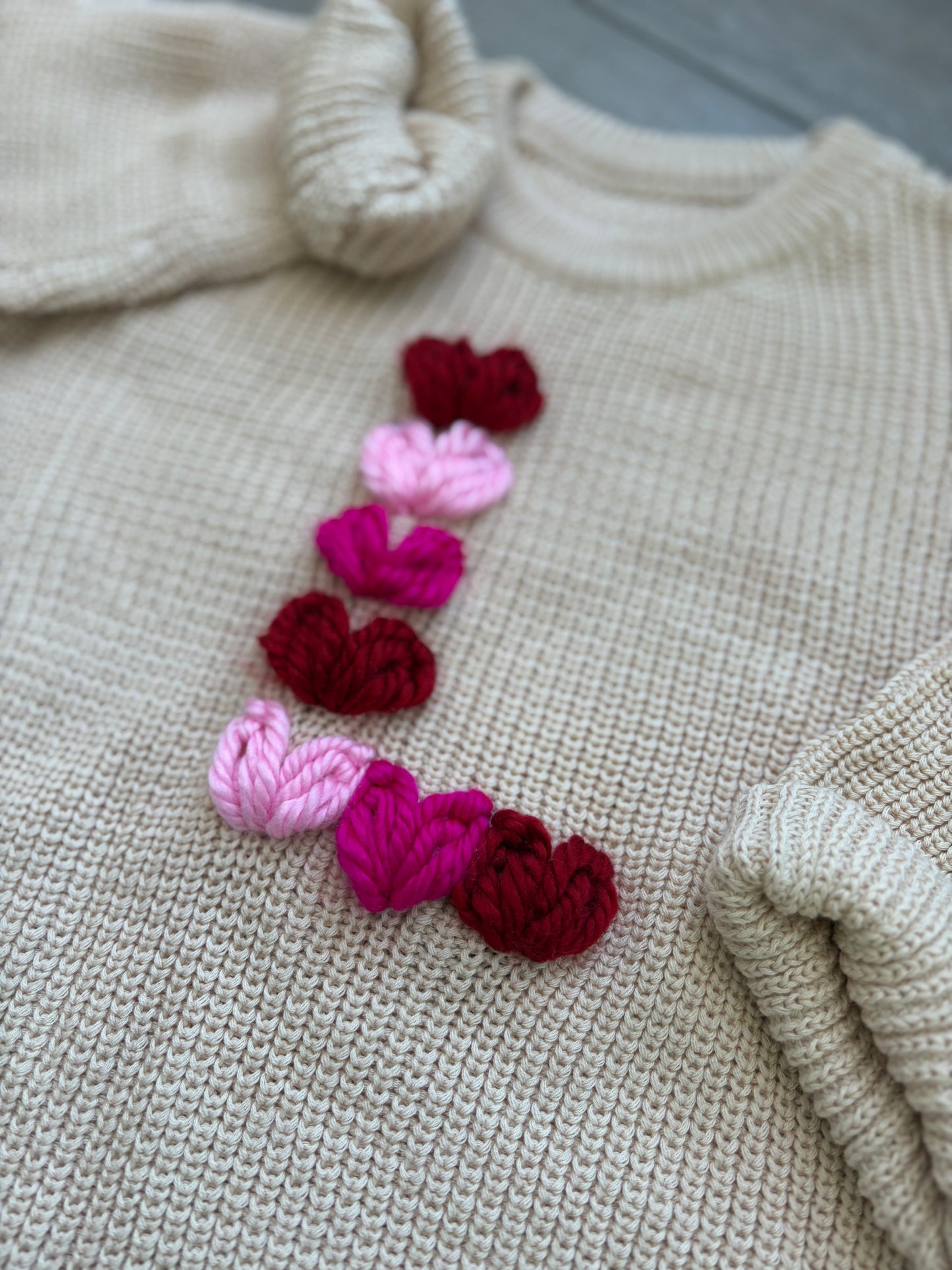 Valentine Heart Initial Sweater