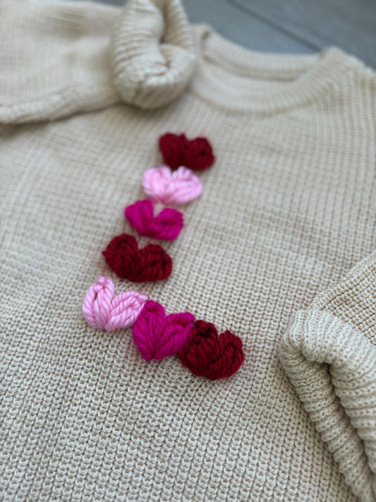 Valentine Heart Initial Sweater